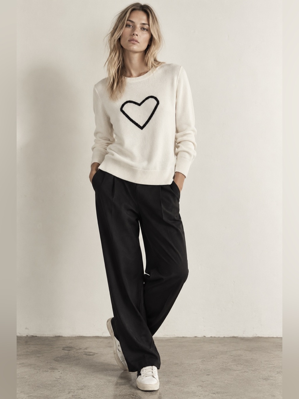 Zadig & Voltaire Wool & Cashmere Crew Neck Sweater Size Small